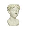 Planter Women Head Off White 27cm