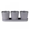 Window Sill Herb Pots Slate