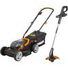 Worx Lawnmower 34cm & Trimmer 25cm