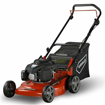 World 3-In-1 Petrol Lawnmower 166CC 46cm