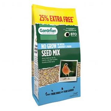 Gardman No Grow Seed Mix 1.6Kg + 25% Free
