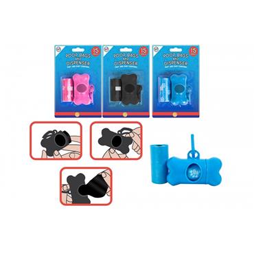 Poop Bag Dispenser & Refill 4 Colours