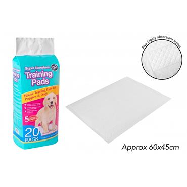 Wow Pets Puppy Training Pads 60 X 45cm 20Pack
