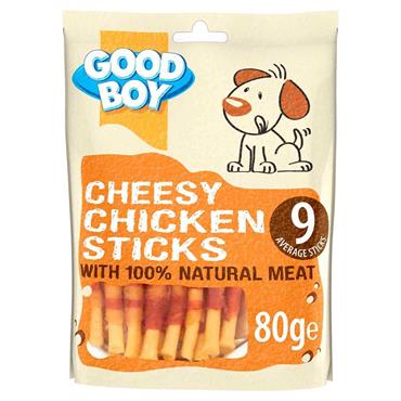 Good Boy Cheesy Chicken Stix 80g