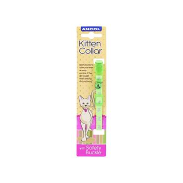 Ancol Hi Vis Safety Kitten Collar Green