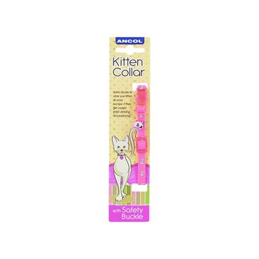 Ancol Hi Vis Safety Kitten Collar Pink