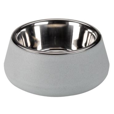 Zoon - FloorGrip Bamboo & SS Bowl - 17cm - Sky Blue