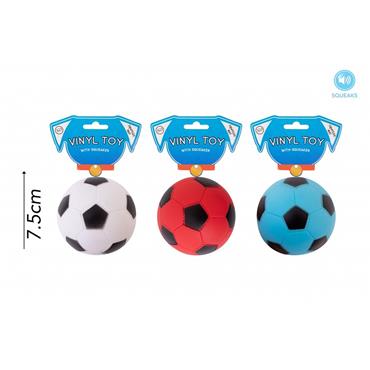 World Of Pets Squeaky Vinyl Football Dog Toy