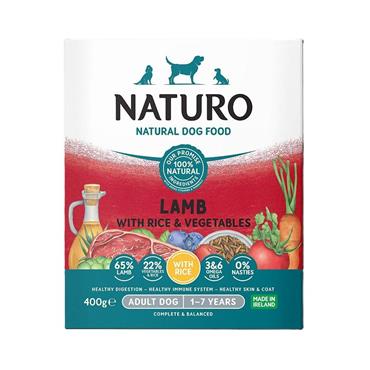 Naturo NO4005 Adult Wet Lamb & Rice Dog Food
