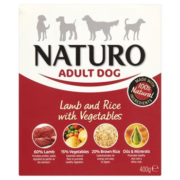 Naturo NO4005 Adult Wet Lamb & Rice Dog Food