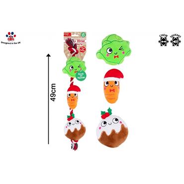 Dinner Plush Rope Dog Toy