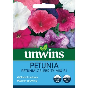 Unwins Petunia Celebrity Mixed Flower