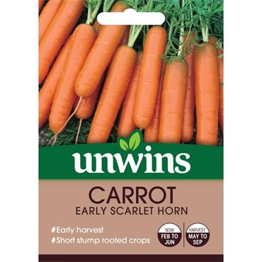 Unwins Carrot Early Scarlet Horn