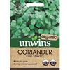 Unwins Coriander Fine Leaved Organic