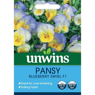 Unwins Pansy Blueberry Swirl