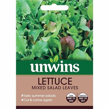 Unwins Lettuce Mixed Salad Leaves Seeds
