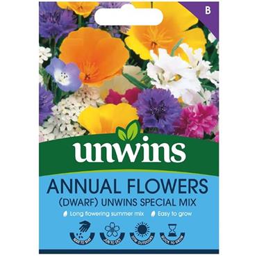 Unwins Annual Flowers Dwarf Special Mix