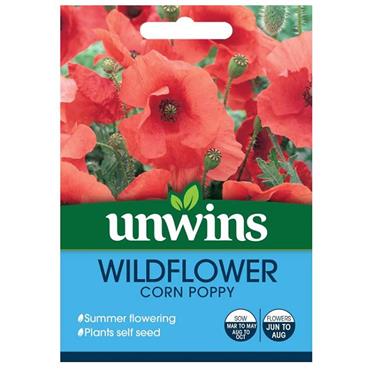 Unwins Wildflower Corn Poppy Seeds