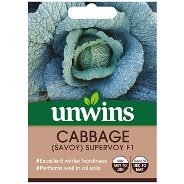 Unwins Savoy Cabbage Supervoy