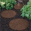 CRACKED LOG STEPPING STONE BROWN
