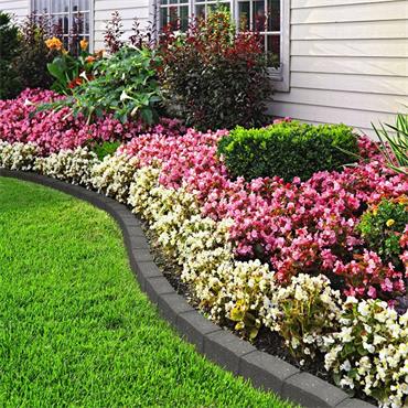 Roman Stone Edging Grey With Spikes 1.2m