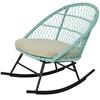 Lisbon Wicker Rocking Chair Mint