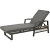 Montevideo Aluminium Sunlounger Anthracite