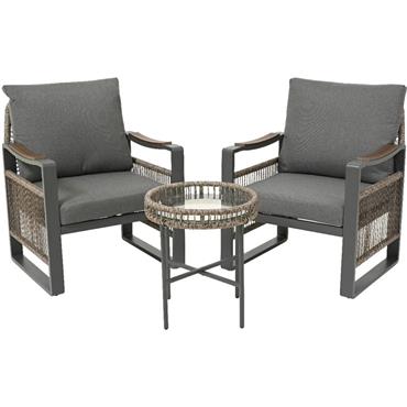 Montevideo Aluminium Bistro Set Anthracite