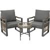 Montevideo Aluminium Bistro Set Anthracite