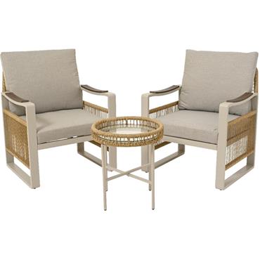 Montevideo Aluminium Bistro Set Beige