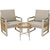 Montevideo Aluminium Bistro Set Beige