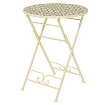 Madrid Mosaic Bistro Set Cream