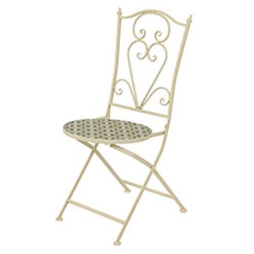 Madrid Mosaic Bistro Set Cream