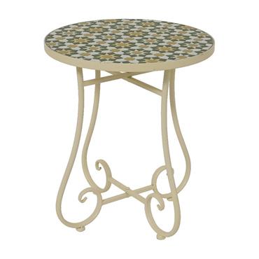 Madrid Mosaic Cream Side Table Only