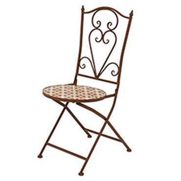 Madrid Mosaic Bistro Set Brown