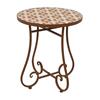 Madrid Mosaic Brown Side Table Only