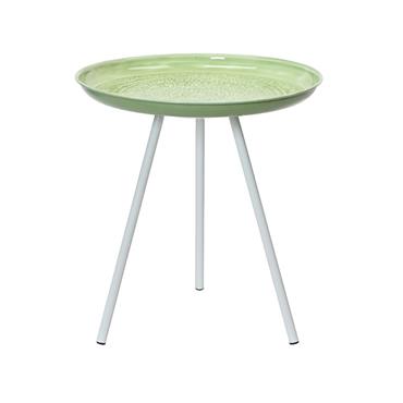 Side Table Iron Sage Green 43cm