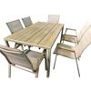Palermo 6 Seater Rectangular Steel DIning Set