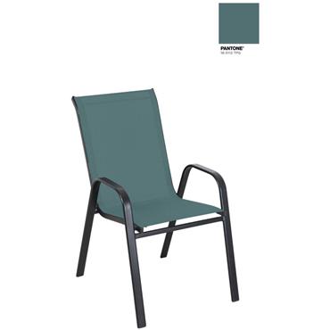 Textilene Stacking Garden Chair Green