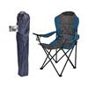 Folding Camping Chair Navy 110cm