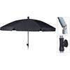 Tilt Beach Parasol Grey 200cm