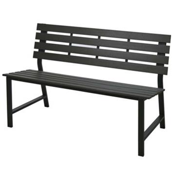 Polywood Anthracite Bench 125cm