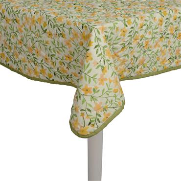 Polyester Throw Flower and Leaf Design