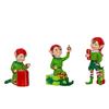 Elves With Presents Set Of 3 L10xW11xH17cm