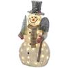 Led Tinsel Snowman With Shovel 120cm