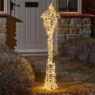 THREE KINGS GOLD TWIST LAMP POST 90CM