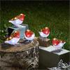 LED ACRYLIC INLIT ICE ROBINS SET OF 5