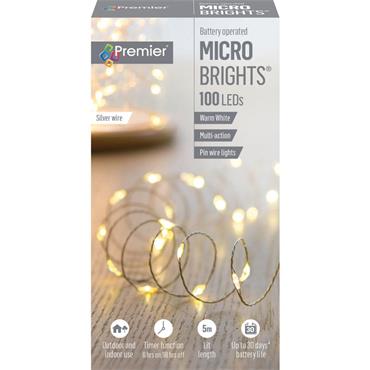 Premier Battery Microbright Warm White 100Led