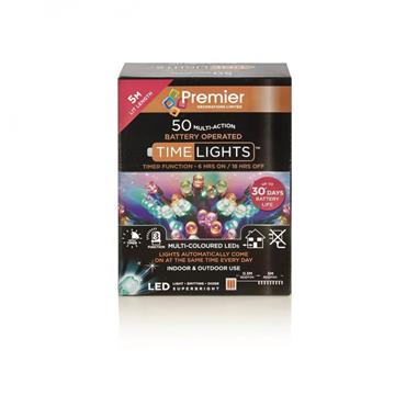 Premier 50 Led Battery Time Light Multicolor