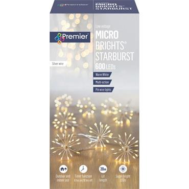 Starburst Microbrights Warm White 600 Led